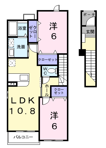 メゾンフォレスタＡ棟の間取り