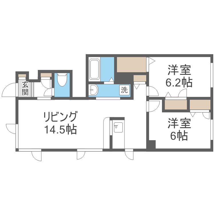 シャーメゾンエースの間取り