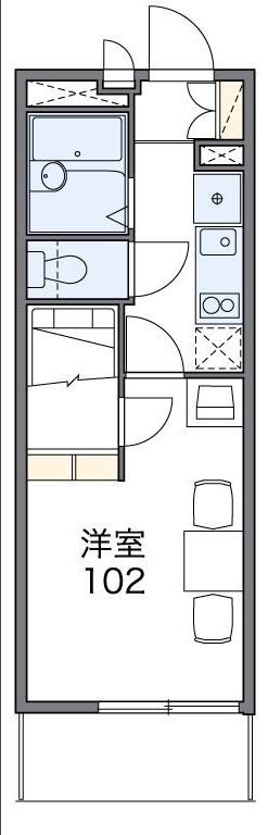 松戸市大谷口のアパートの間取り