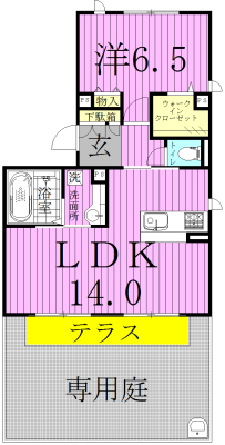 プルメリアの間取り