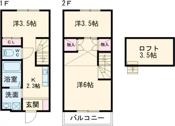 メゾンKの間取り