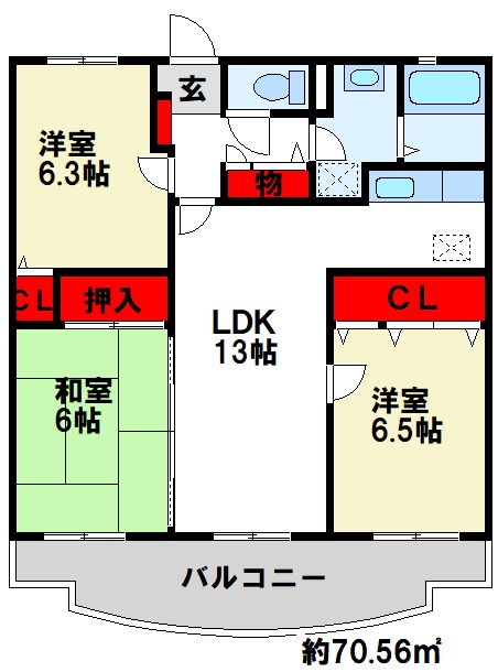 ルミエール98の間取り