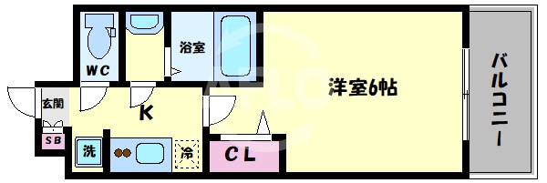 ララプレイス玉造パルクの間取り