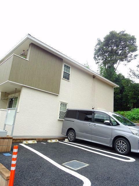 【青梅市千ヶ瀬町のアパートの駐車場】