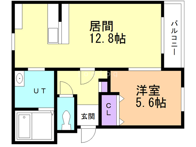 函館市昭和のマンションの間取り