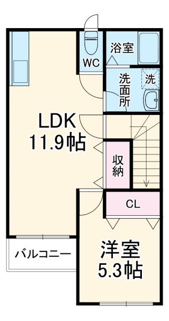 神奈川県平塚市北金目２（アパート）の賃貸物件の間取り