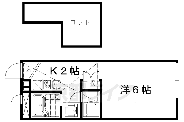 レオパレスカーサ石田大受の間取り写真