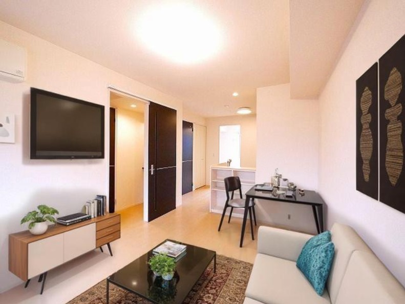 居室・リビング　CGで家具等を配置したもので家具等は含まれません