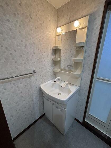 洗面設備　シャワー付き独立洗面台　　　　　　　　　　　　　　　　※同タ