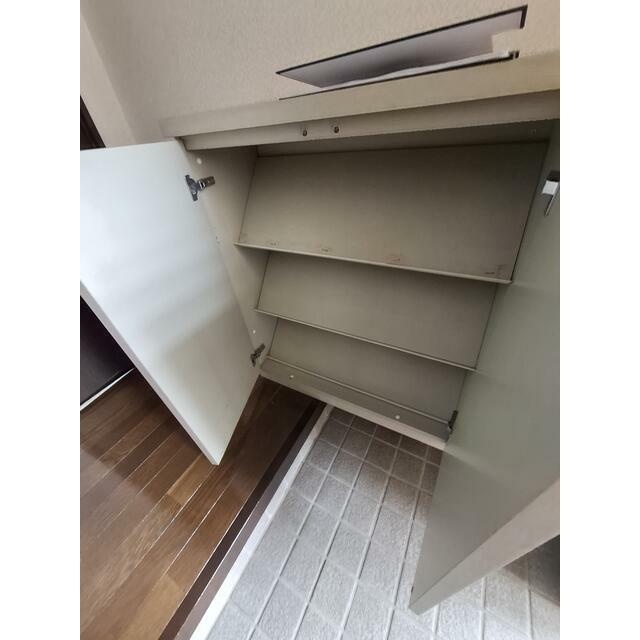 収納　シューズＢＯＸがあるので、靴をしまう習慣づけもＯＫ