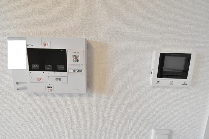 セキュリティ　セコム、TVモニターホン、オートロック解除