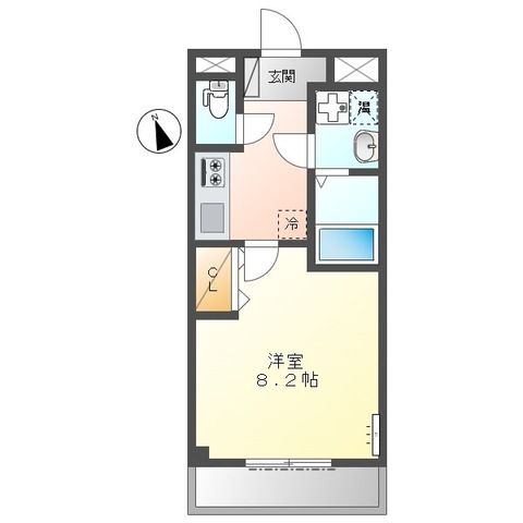 アンベリール上大岡の間取り写真