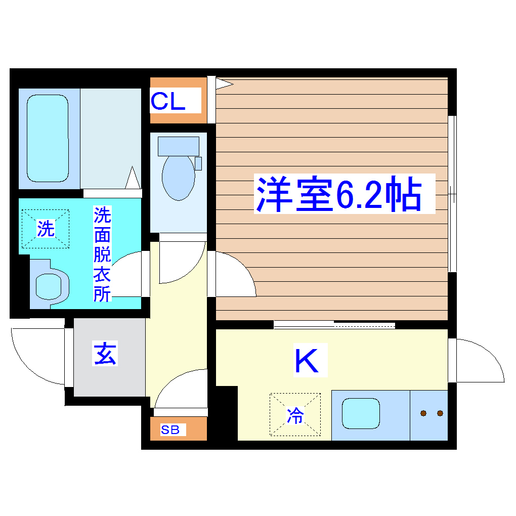 コーポ栞の間取り写真