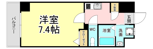 LE GRAND BLEU QUATREの間取り写真