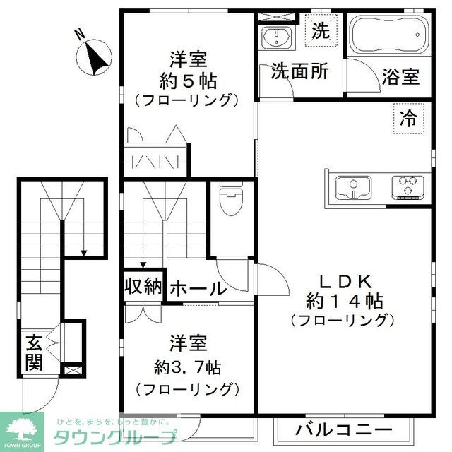 オリーブハイツの間取り写真