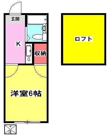 柏市新柏のアパートの間取り