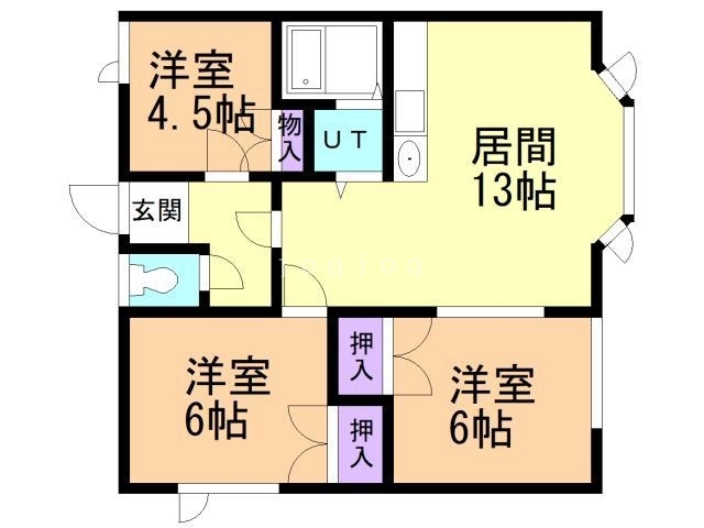 忠和５・６ハイツの間取り