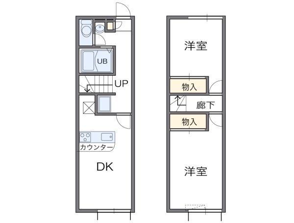 レオパレスヴィルヌーブの間取り