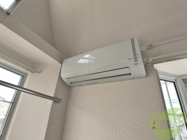 その他設備　エアコンもありました。寒暖対策ばっちり。