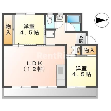 一宮市花池のマンションの間取り