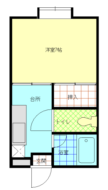 ヴィラージュｕわかばの間取り