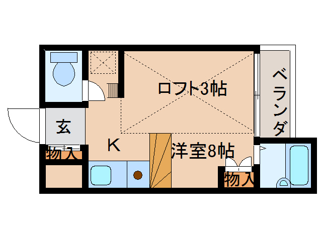 シティパレス奈良町P-2の間取り