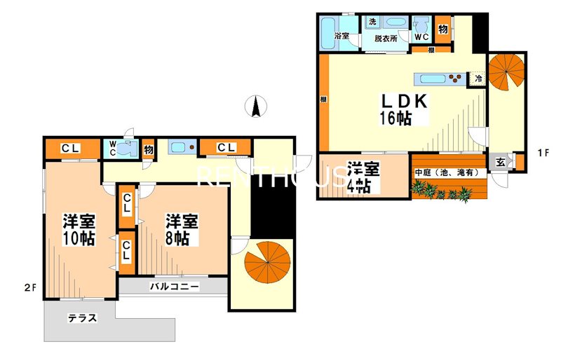 府中市晴見町のマンションの間取り