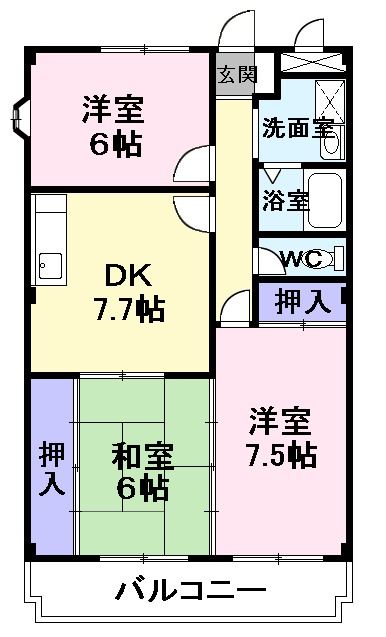 パレスエントピアの間取り