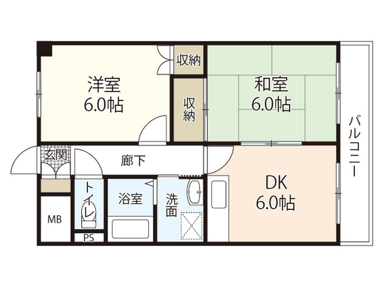 安芸郡海田町窪町のマンションの間取り