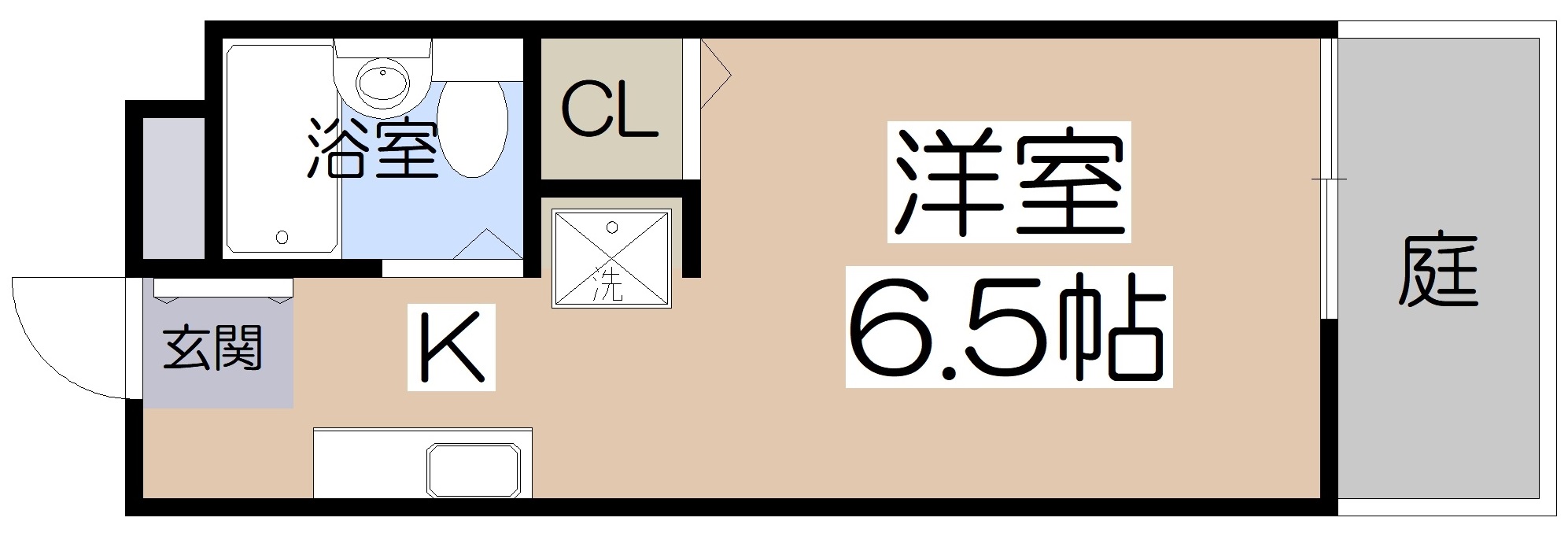 ハイツ１６５千舟の間取り