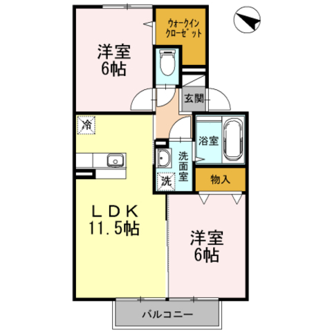 パークハイム桜の間取り