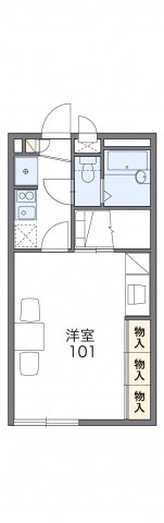 レオパレスサンヒルズの間取り