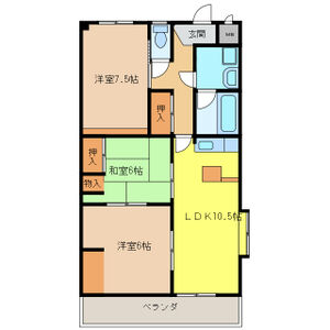 江南市赤童子町御宿のマンションの間取り