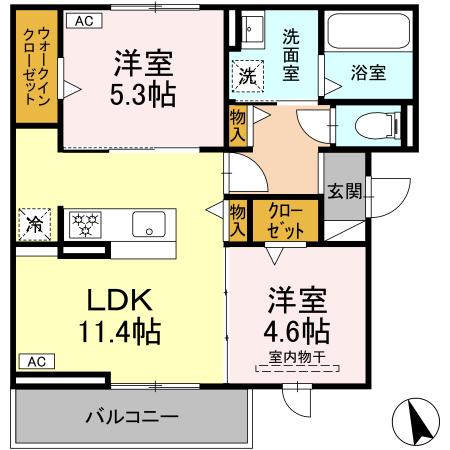 Gooden加納の間取り