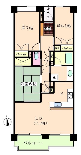 パルク白山の間取り