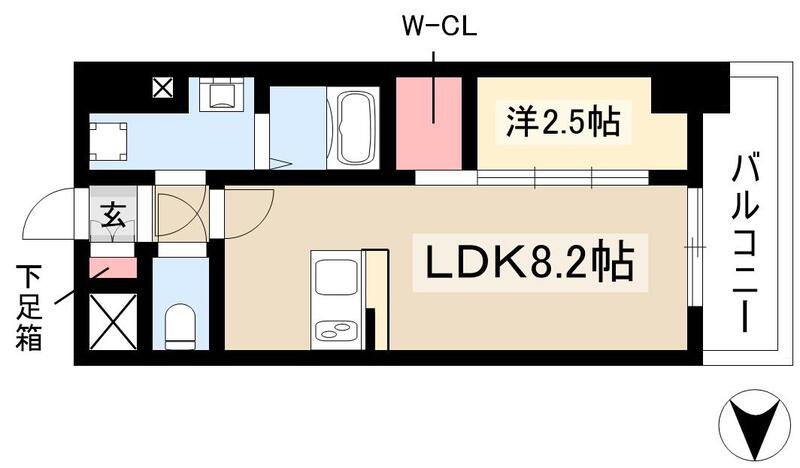 メイクスWアート金山ウエストの間取り