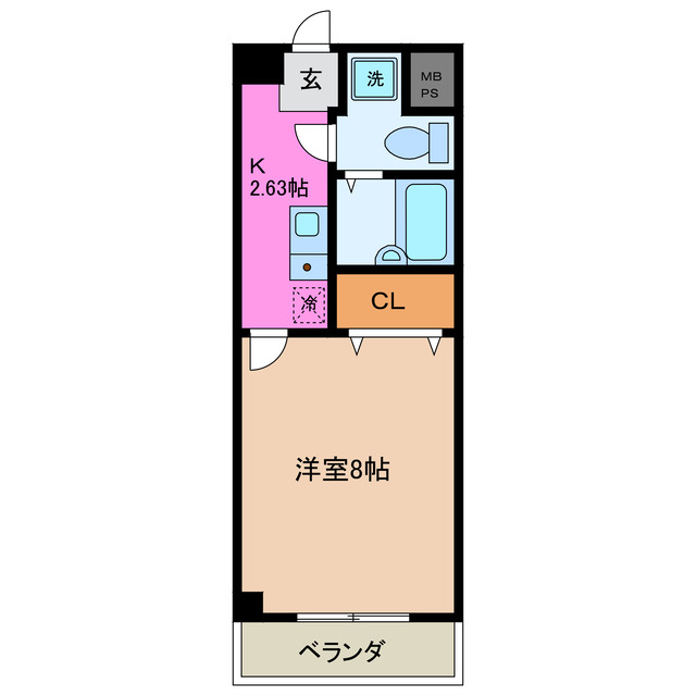 四日市市広永町のマンションの間取り