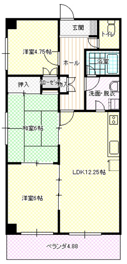 テラス細工町の間取り