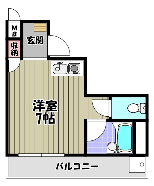 スカイ南花台の間取り