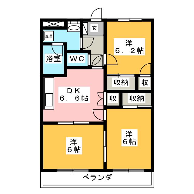 グランシャリオ９６の間取り