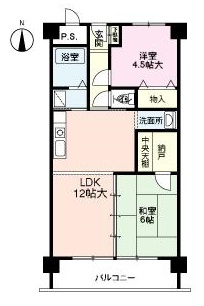 市役所前三和マンションの間取り