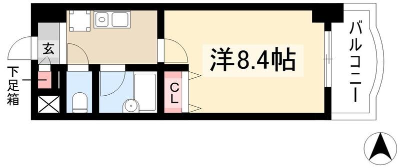 現代ハウス新栄の間取り