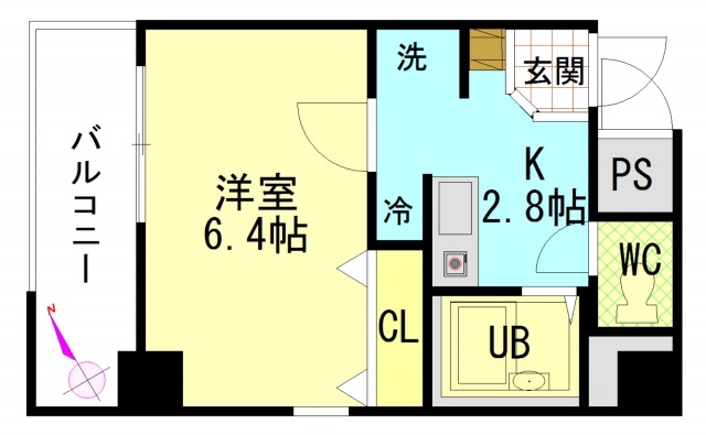 セントラルリバー西原の間取り