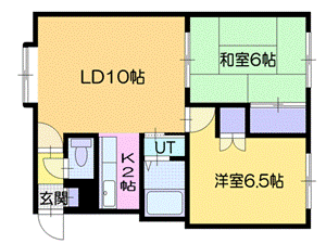 ハイツはしもとパート2の間取り