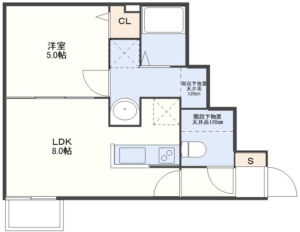 クラージュ岩見の間取り