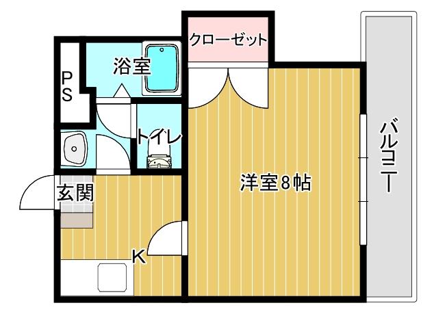 ラフォーレ26番館の間取り