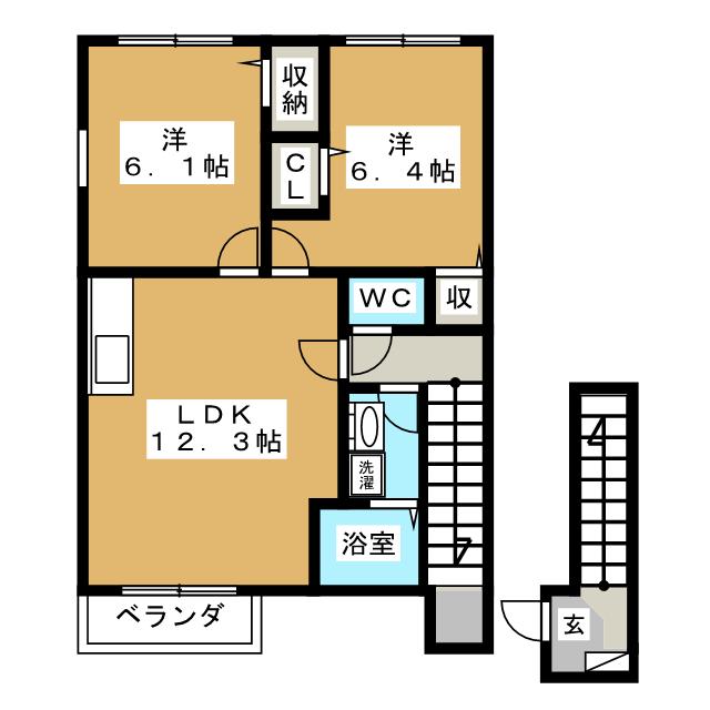 ウィステリアIIの間取り