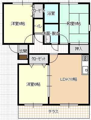 サニーヒルズIIの間取り