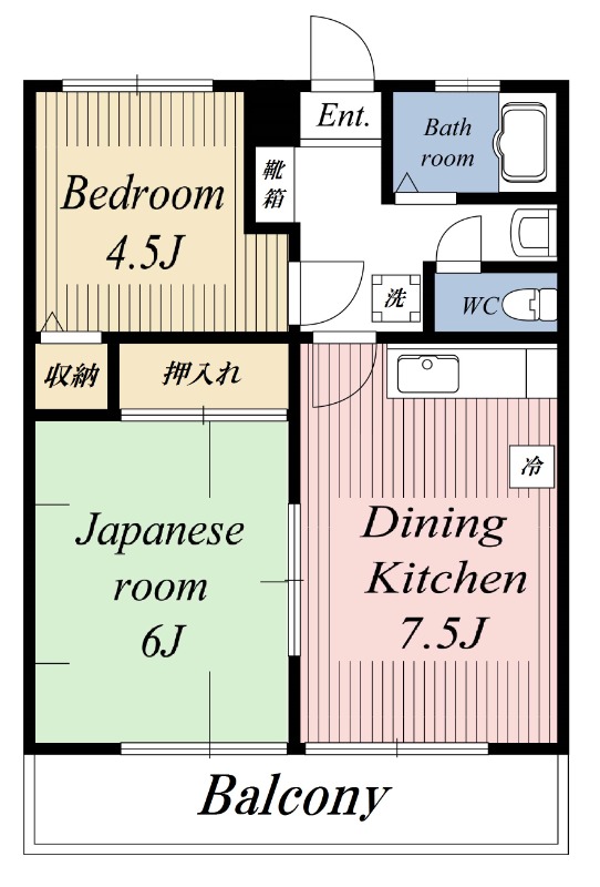 アルベールBの間取り