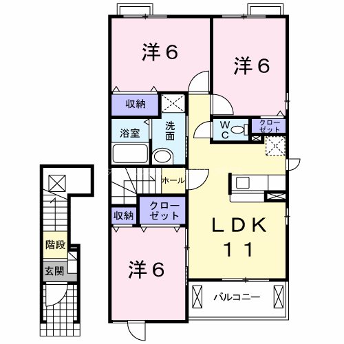 フレミールＣの間取り